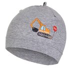 LITTLE ANGEL Čiapka tenká obrázok Outlast® 3 | 42-44 cm sivý melír/bager